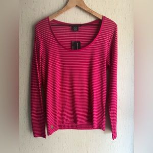 NWT Ralph Lauren Sport Pink Striped T Shirt Green Polo Size XL